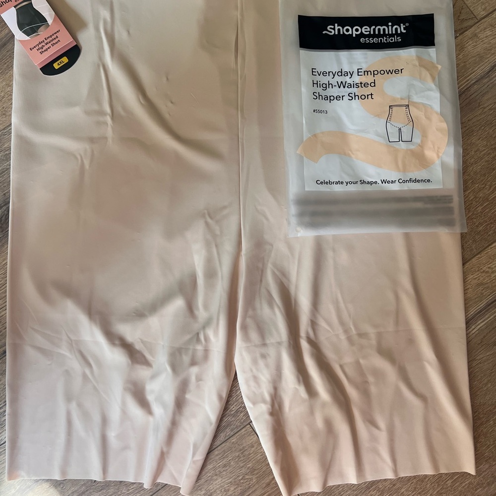 (4XL) BEIGE Shapermint High Waist Shaper Shorts